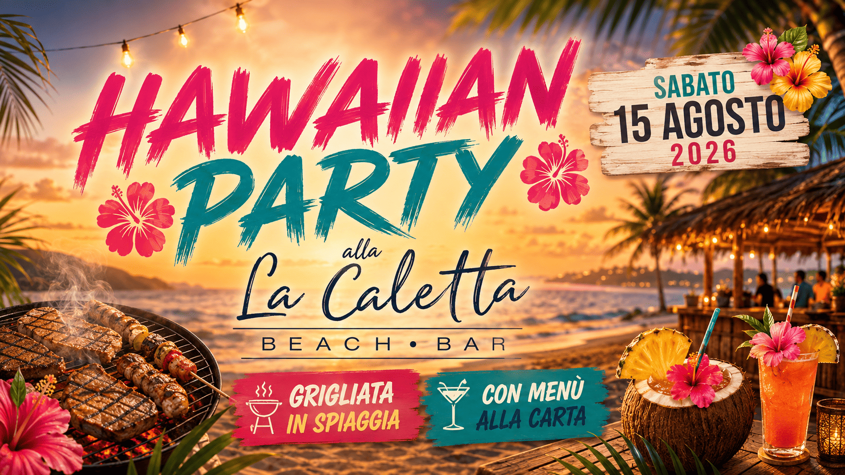 Ferragosto in stile tropicale: Hawaiian Party @ La Caletta